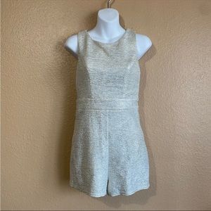 New Ark And Co Metallic Romper Woman's Size Small Brunch